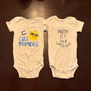 Chick Magnet & Pretty Fly for a Little Guy Custom Gerber Baby Onesies Bodysuits